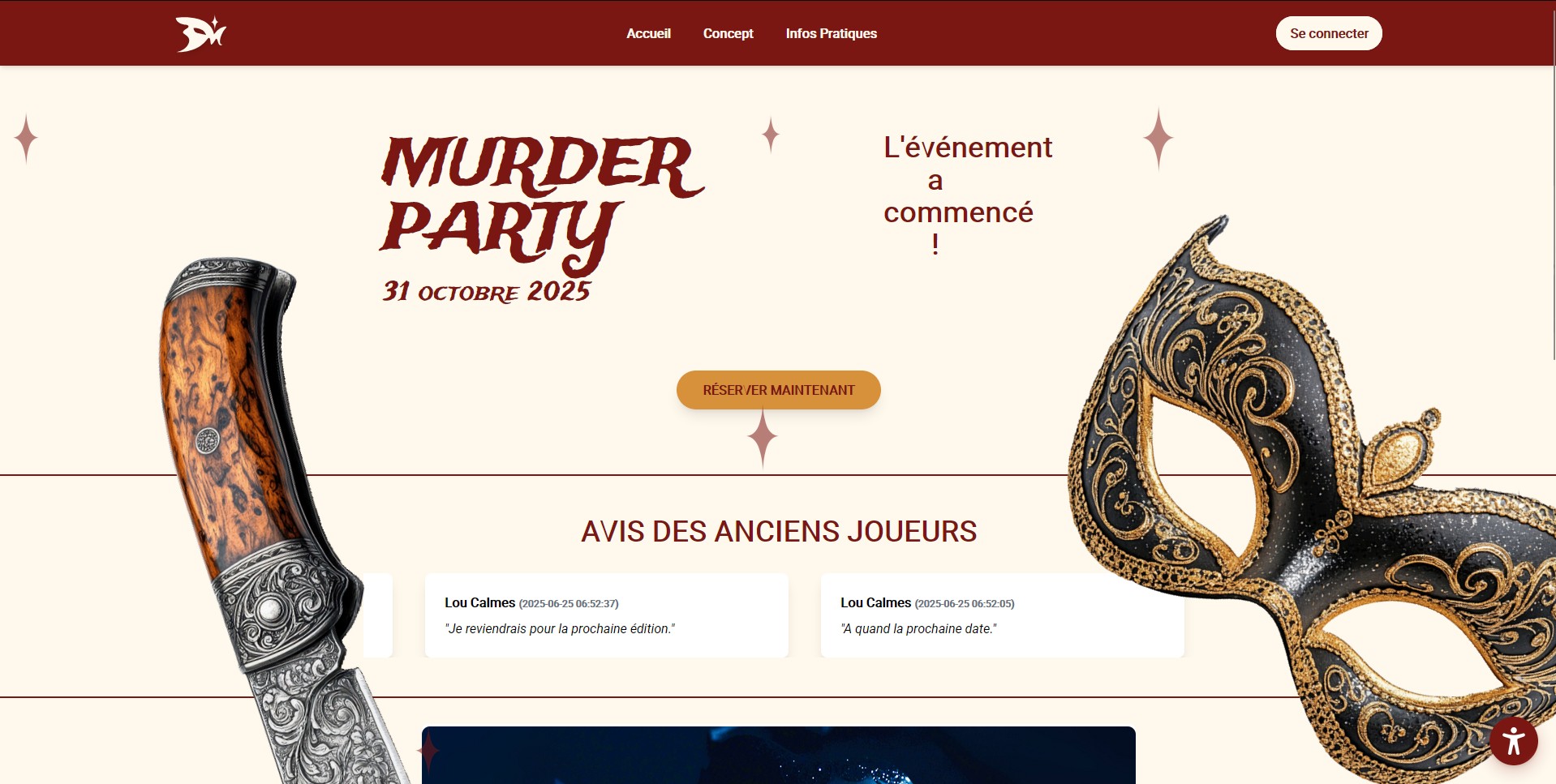 Midnight Mascarade - Site Murder Party